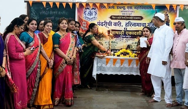 The Ashadhi Ekadashi observance at the college.