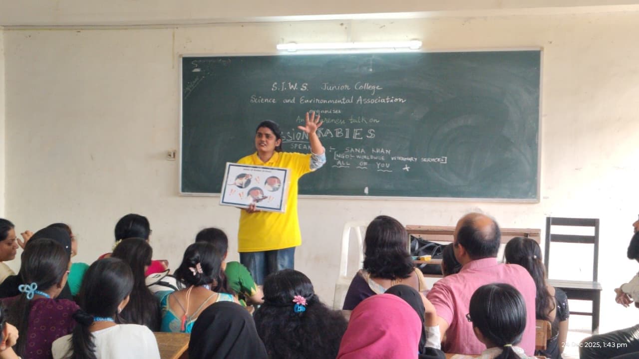 A rabies awareness session for students.