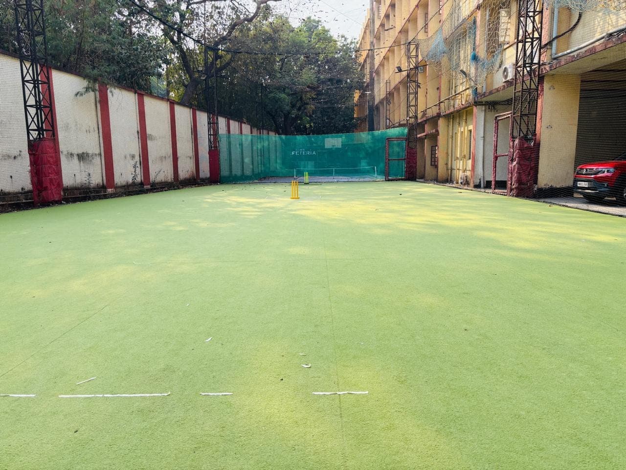 A second view of students at a college activity session.