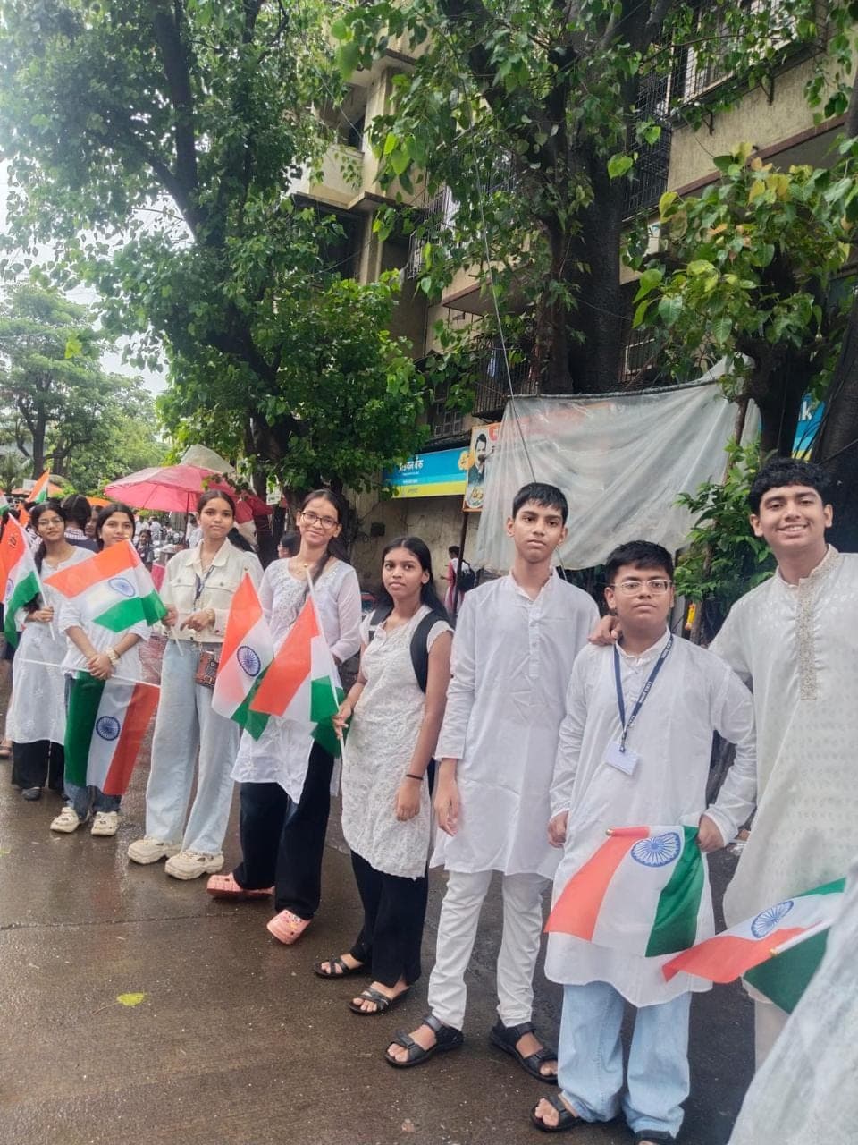 Students and staff at a Secondary School event.