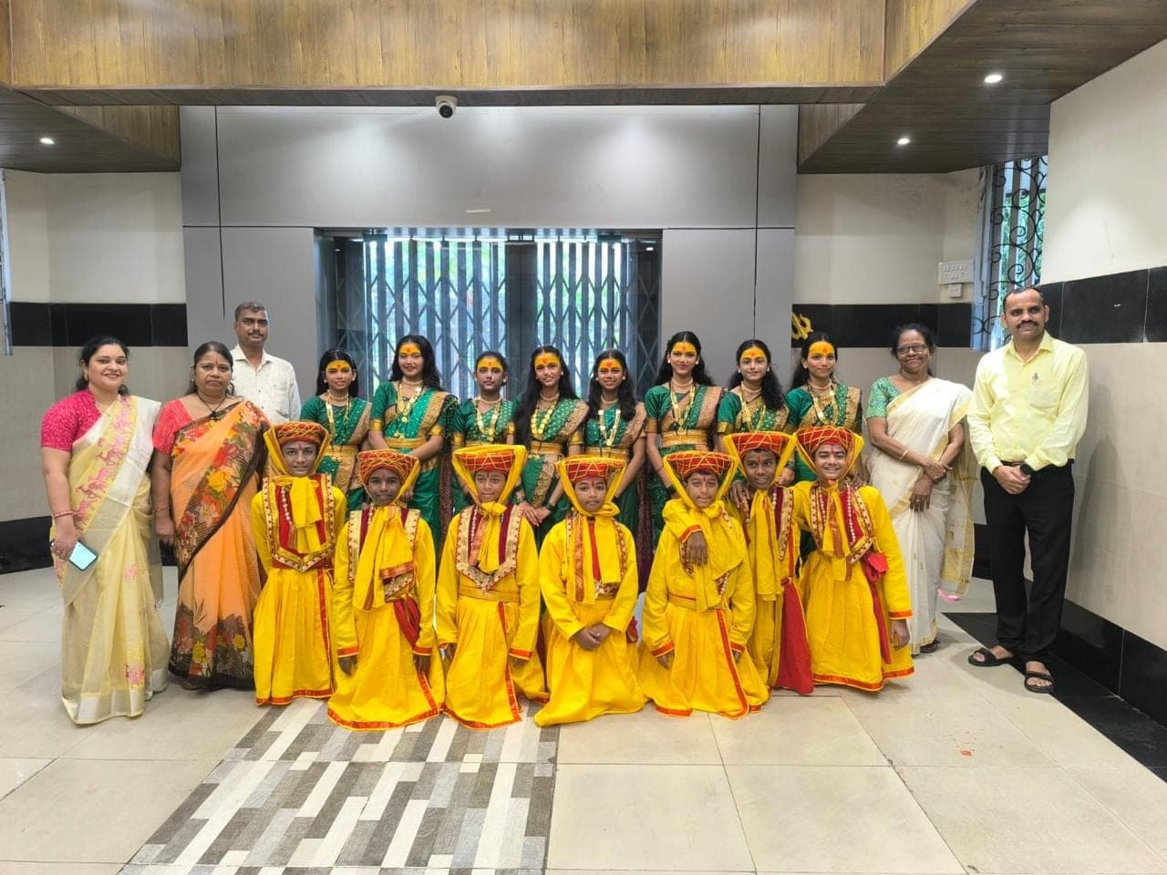 Students and staff at a Secondary School event.