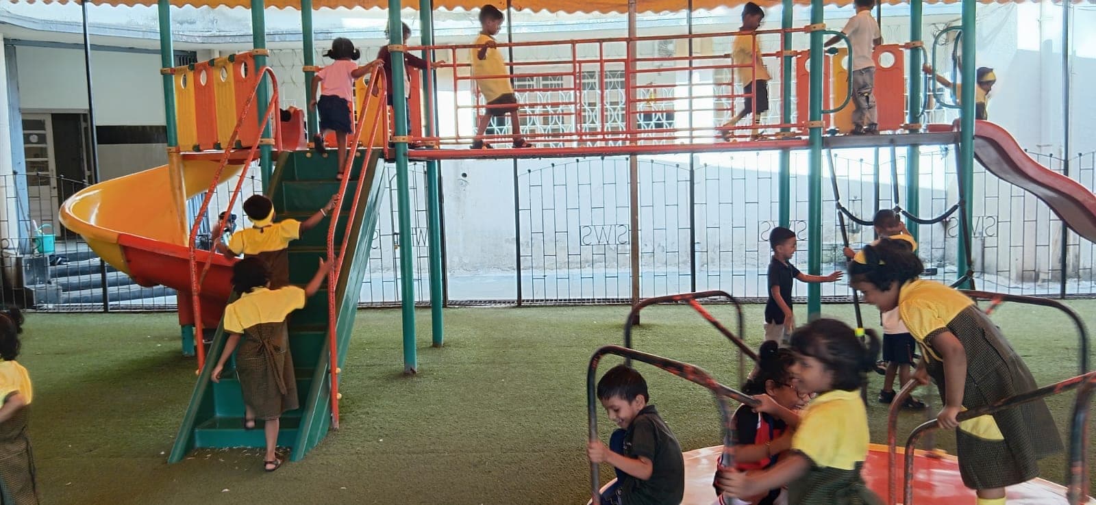 Classroom campus images at SIWS Kindergarten.