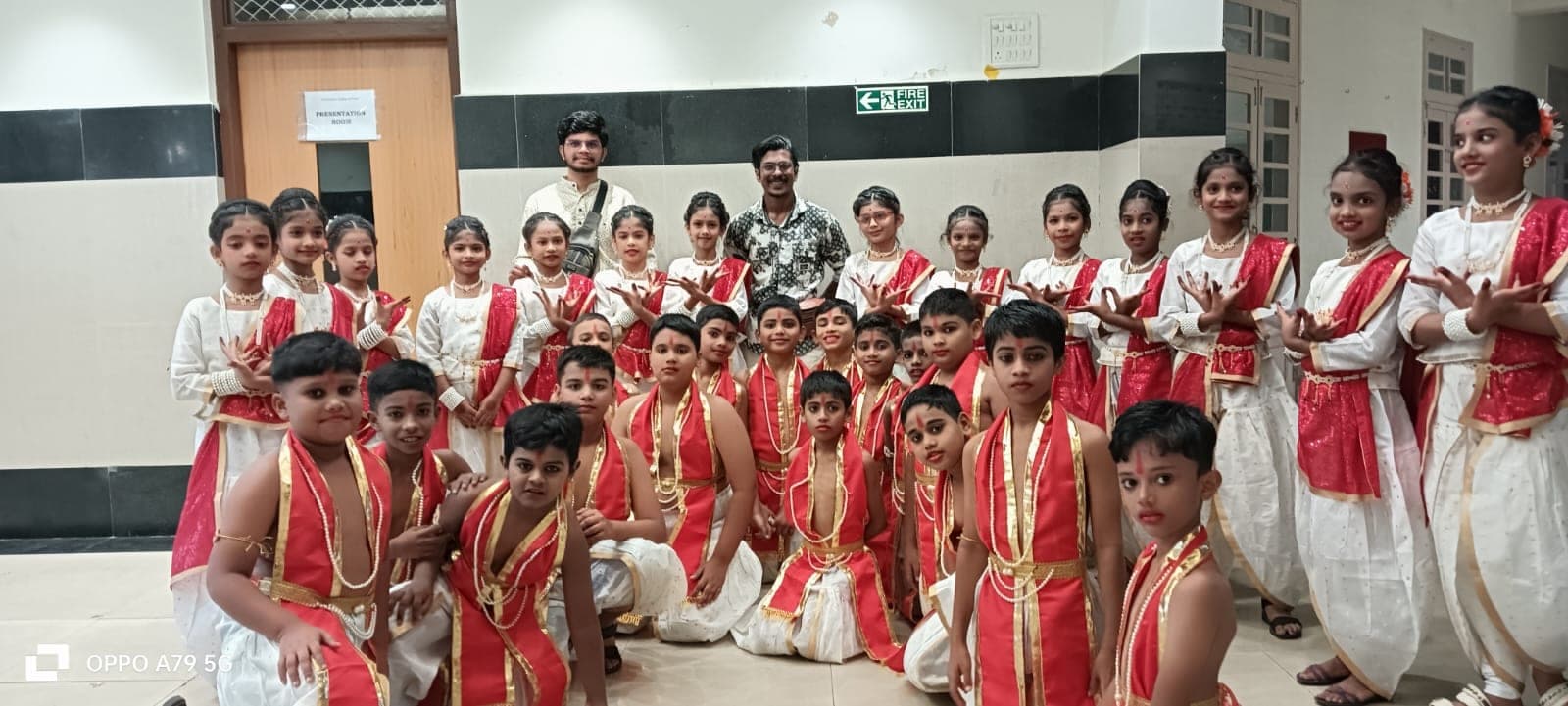 Primary children during a school activity.