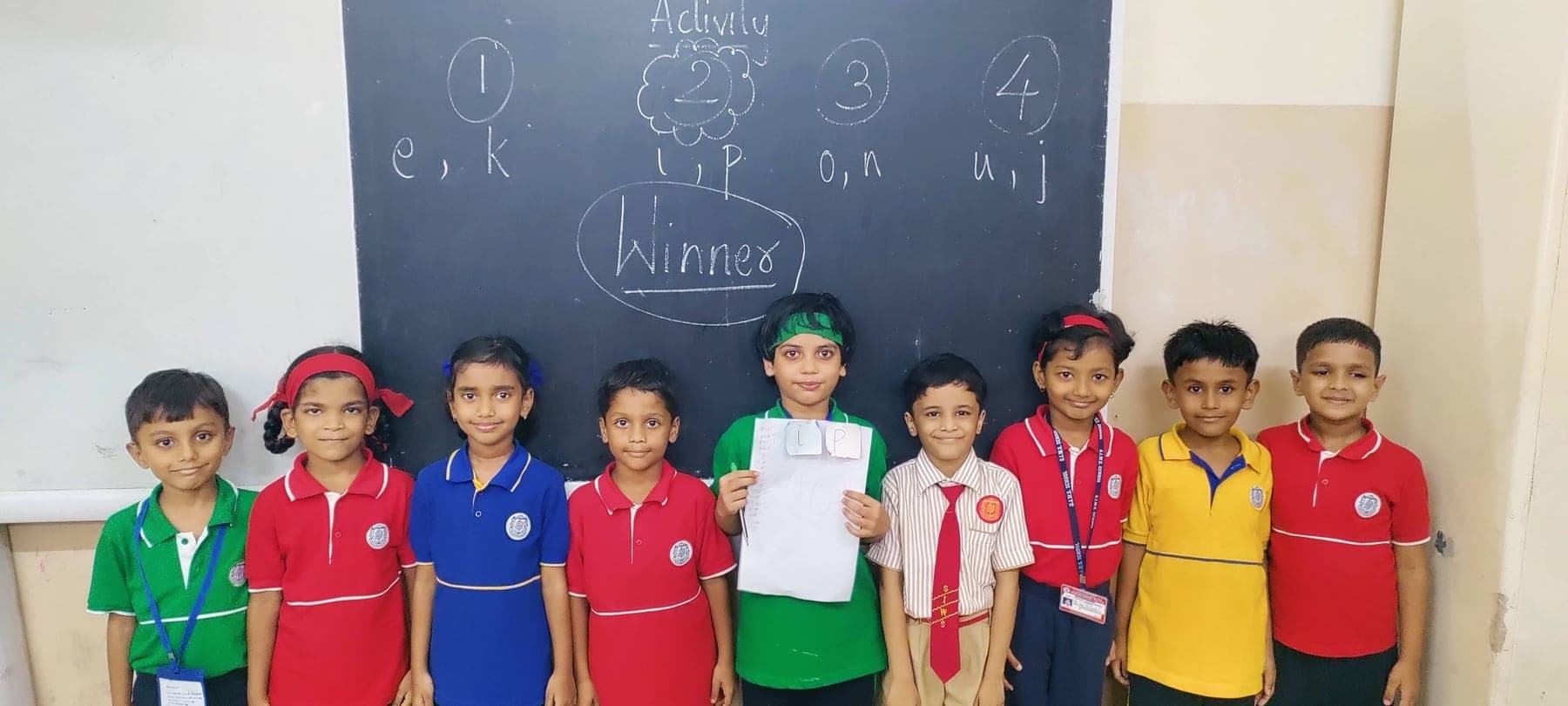 Student activities at SIWS Primary School, Wadala campus.
